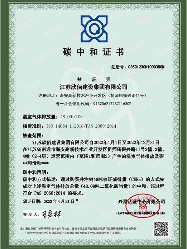 Carbon Neutral Certificate